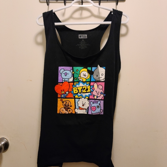 BT21 Group Tank Plus Size KPOP - Picture 1 of 1